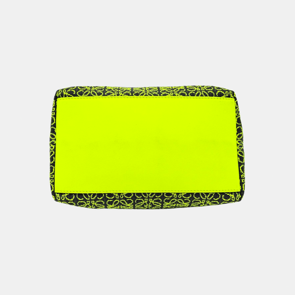 Fabric Top Handle Bag Small Yellow