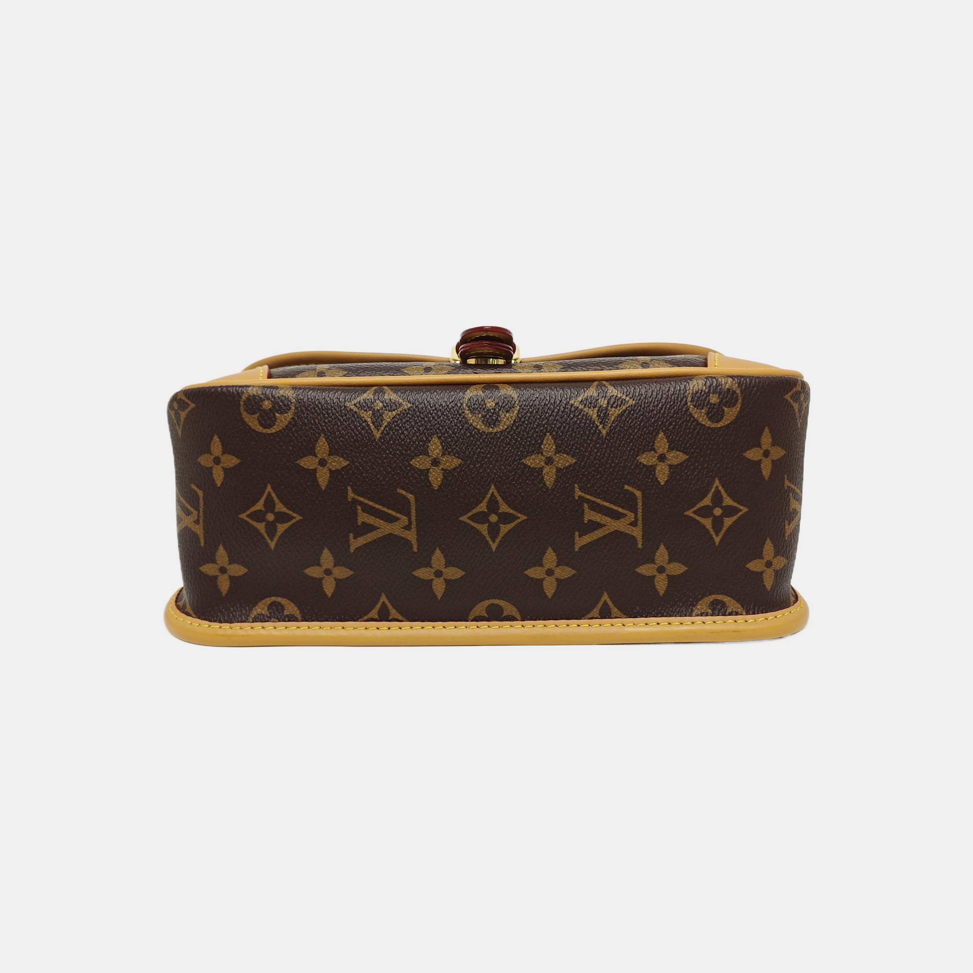 DIANE Monogram Coated Canvas Brown