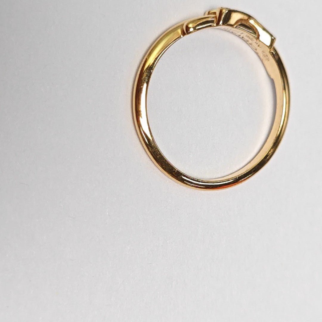 Jeux De Liens 18k Rose Gold Ring EU 50