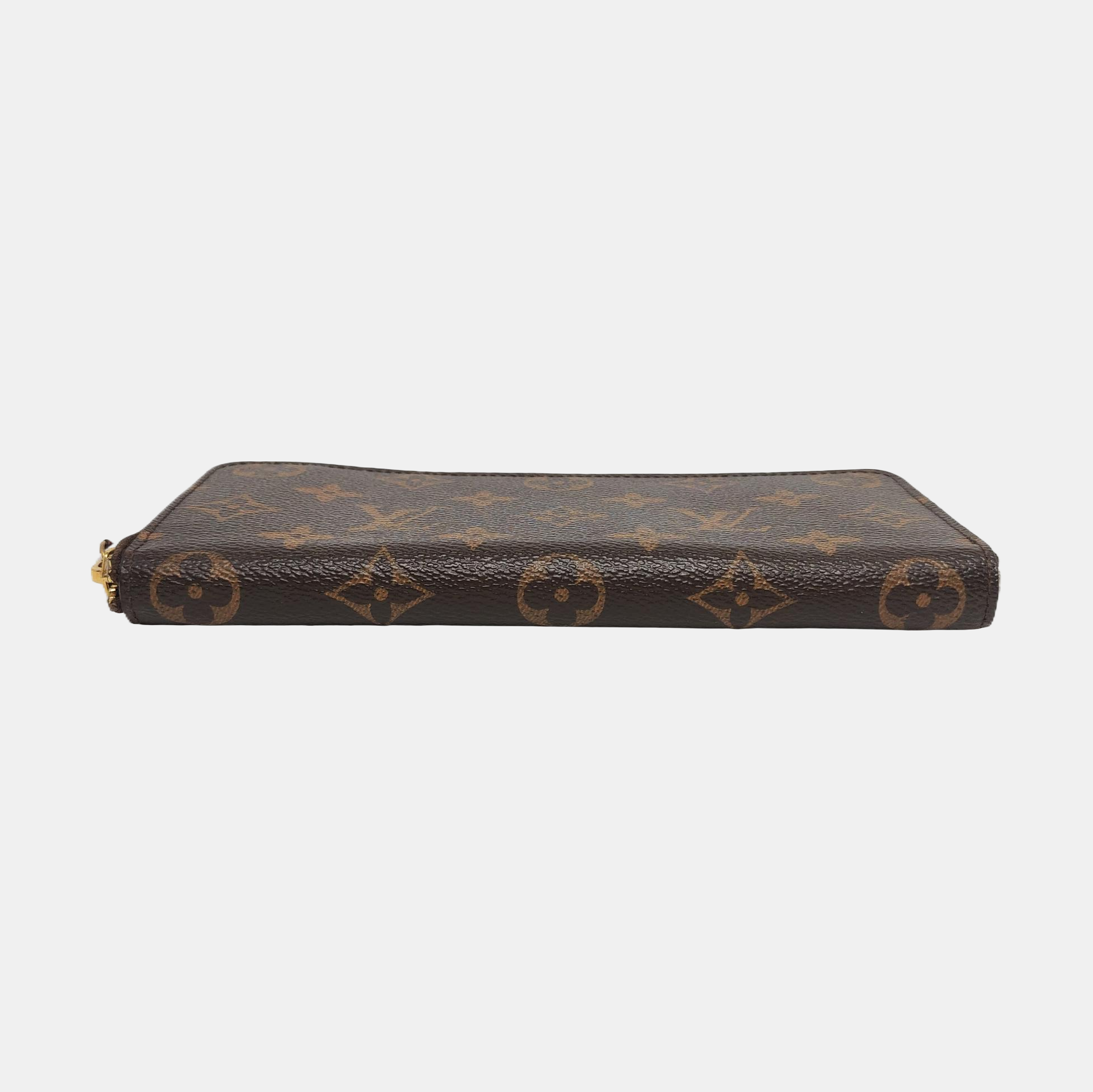 CLÉMENCE Monogram Coated Canvas Brown Wallet