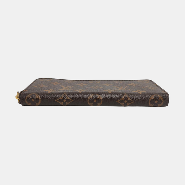CLÉMENCE Monogram Coated Canvas Brown Wallet