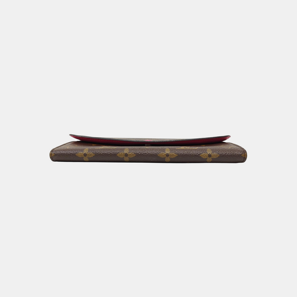 EMILIE Monogram Coated Canvas Brown Wallet