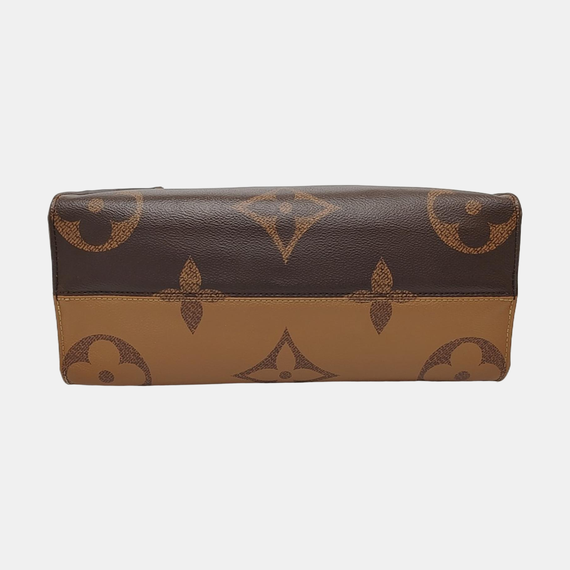 ONTHEGO MM Monogram Coated Canvas Brown