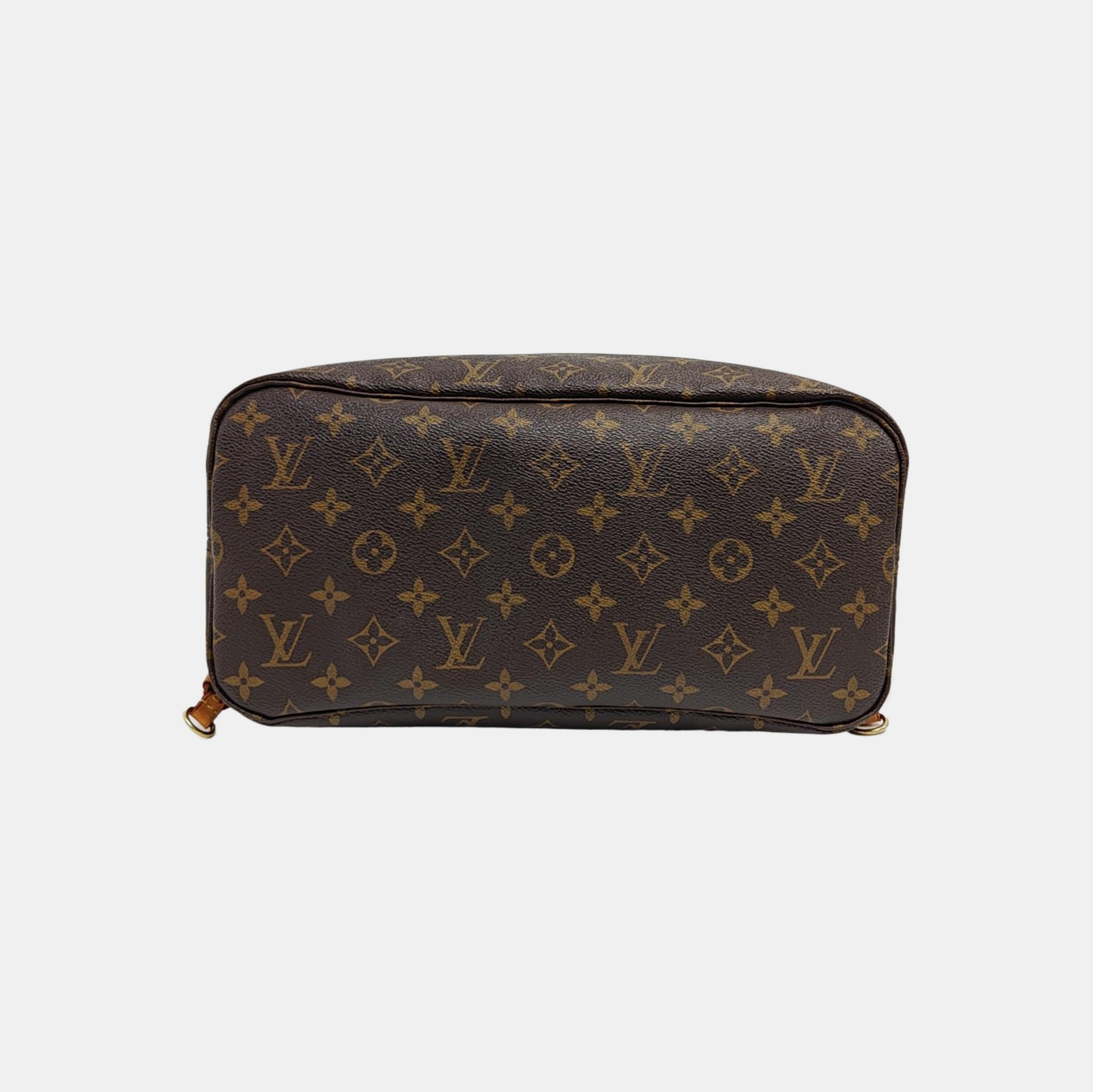 NEVERFULL MM Monogram Coated Canvas Brown