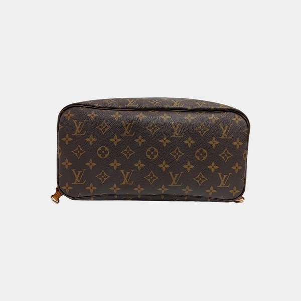 NEVERFULL MM Monogram Coated Canvas Brown