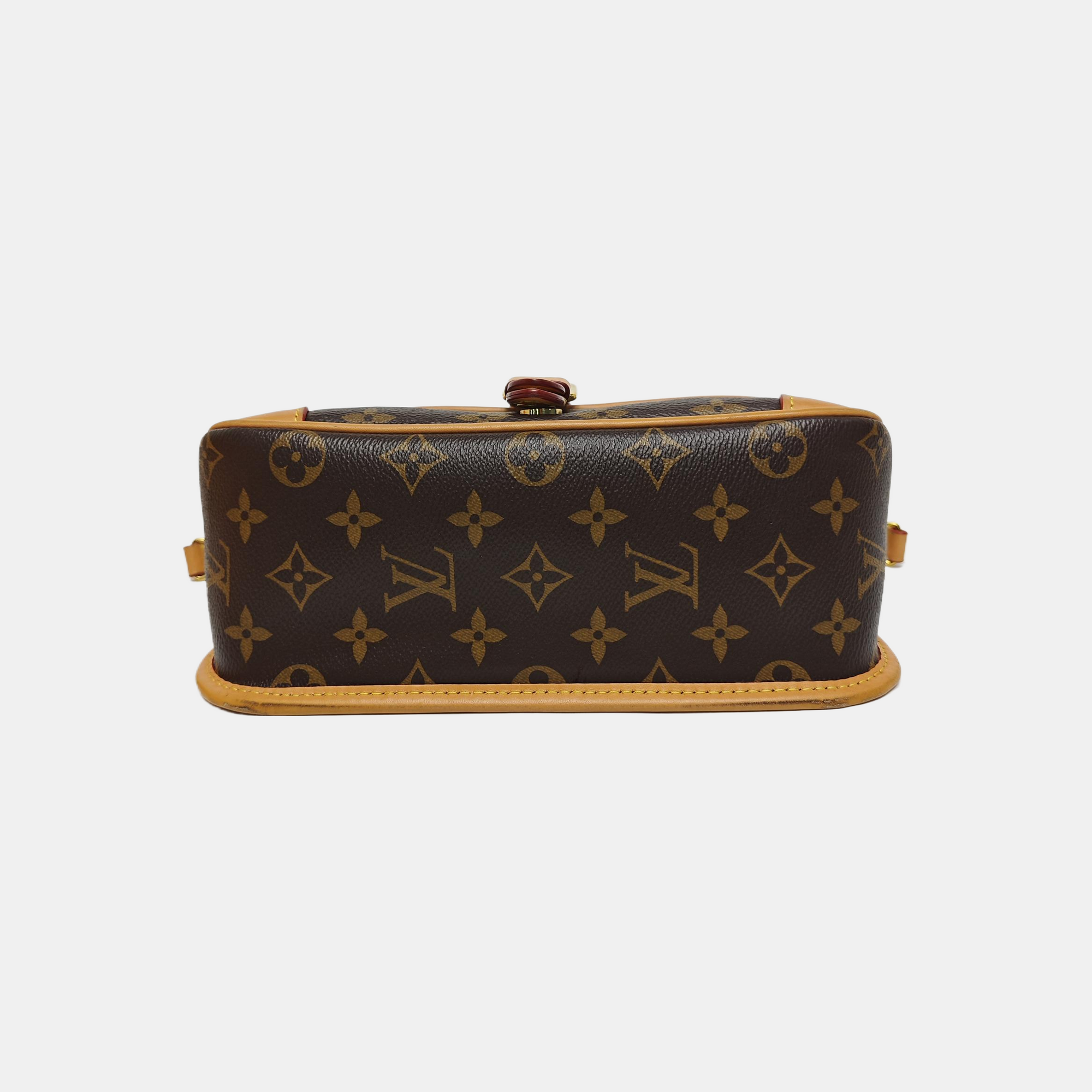 DIANE Monogram Coated Canvas Brown