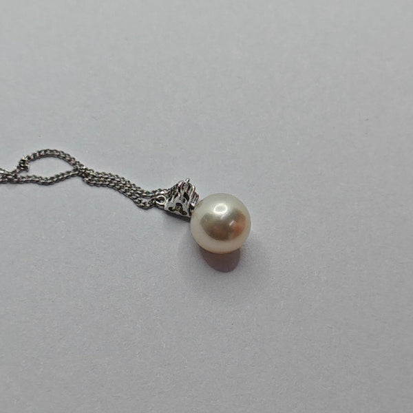 18k White Gold Silver Necklace