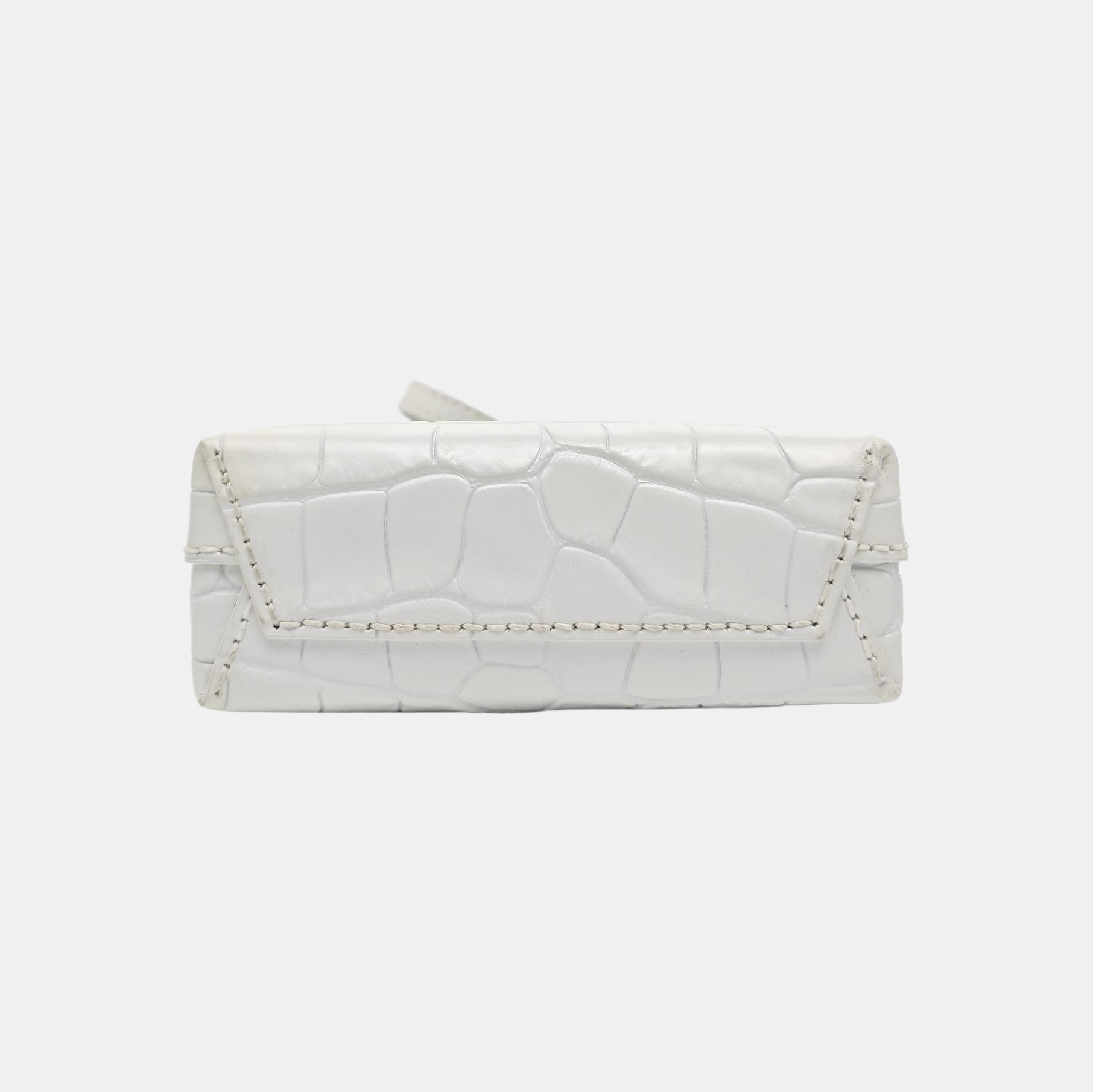 Shopping Bag Small Calfskin White