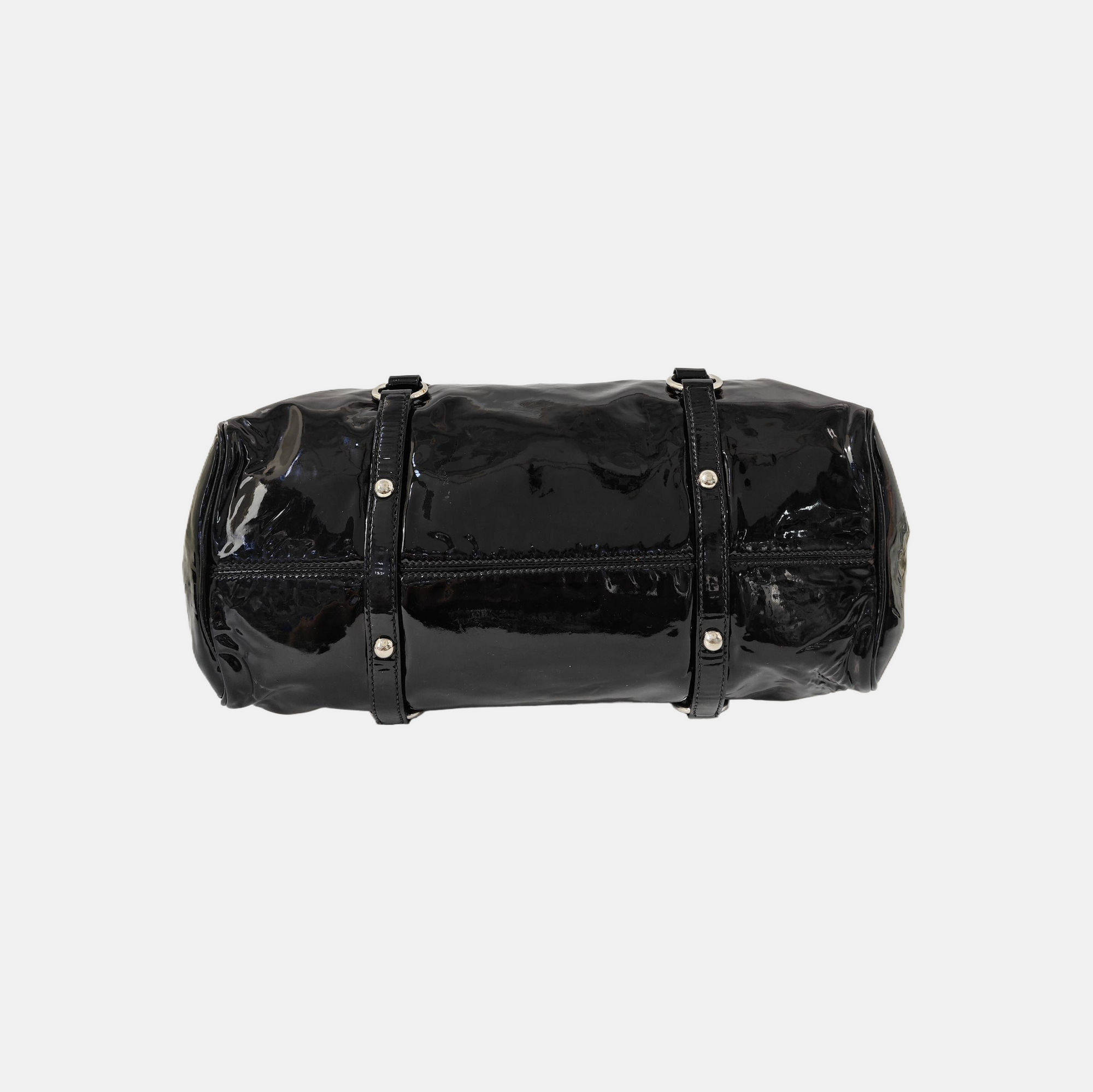 Bow Patent Leather Black