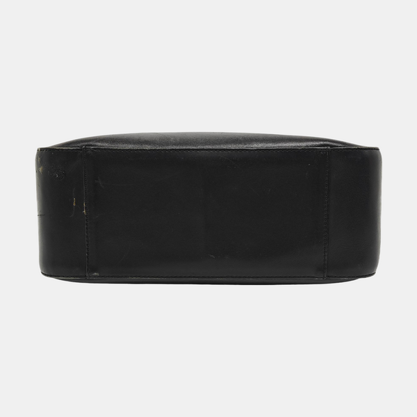 Calfskin Top Handle Bag Black