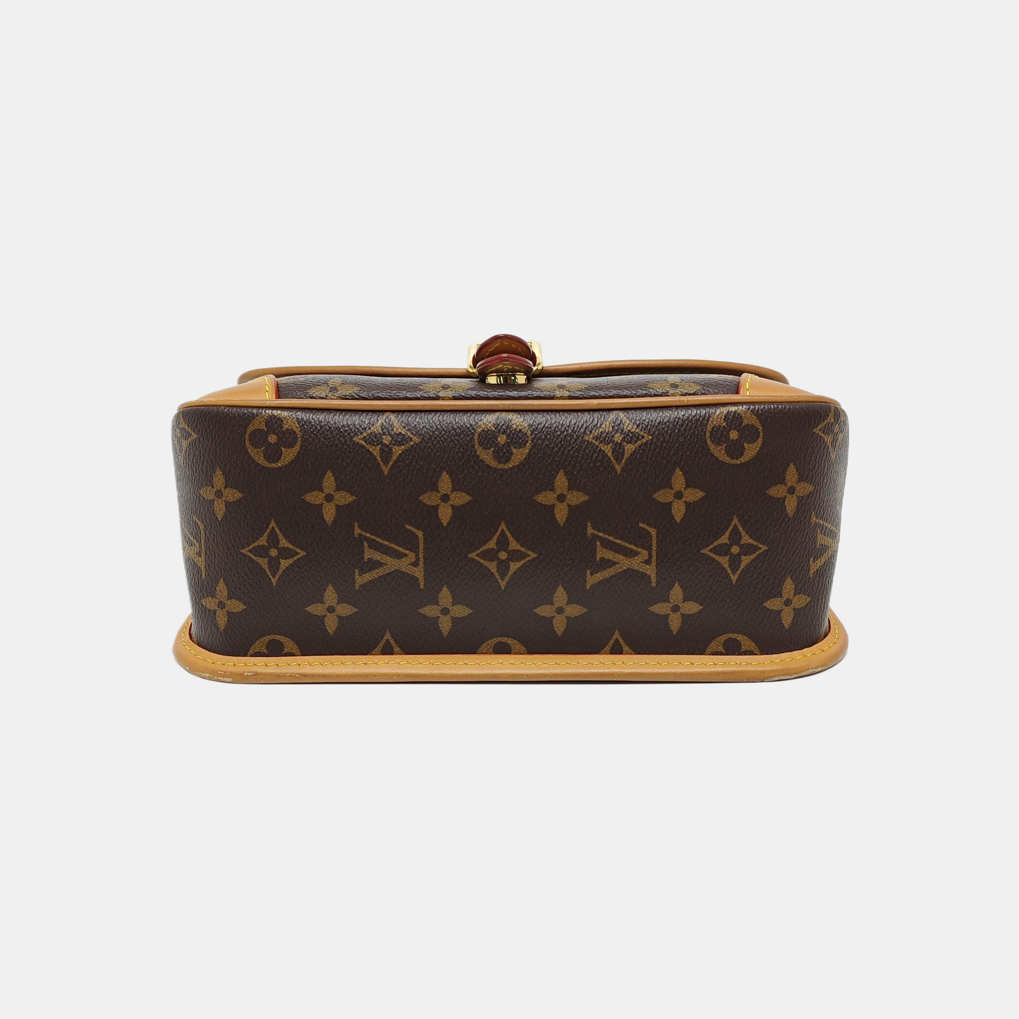 DIANE Monogram Coated Canvas Brown