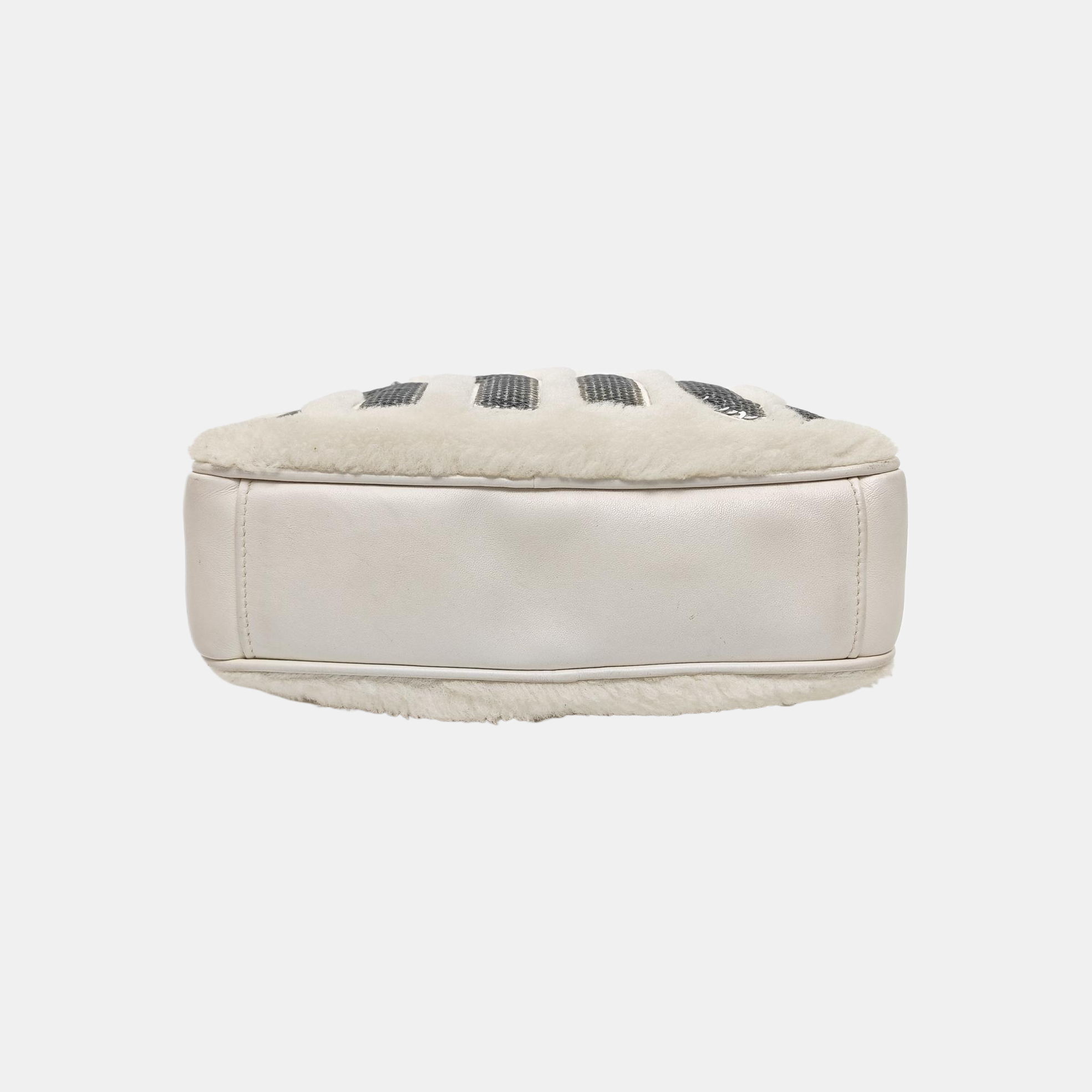 Calfskin Crossbody Bag White