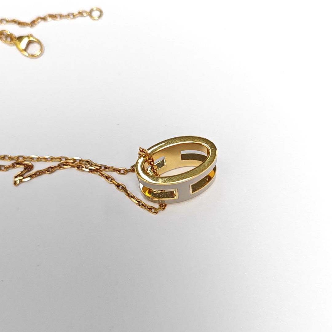 Pop H Metal Gold Necklace