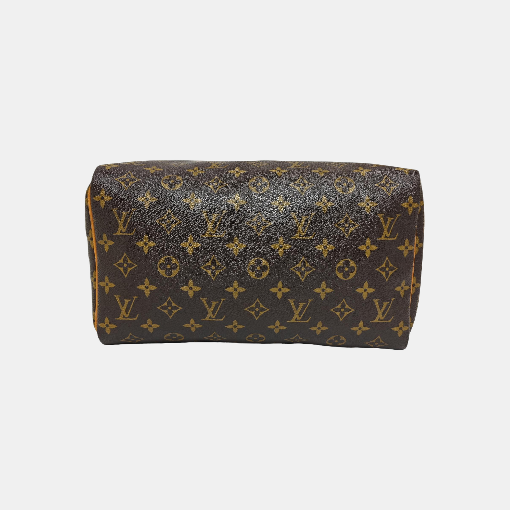 SPEEDY 30 Monogram Coated Canvas Brown