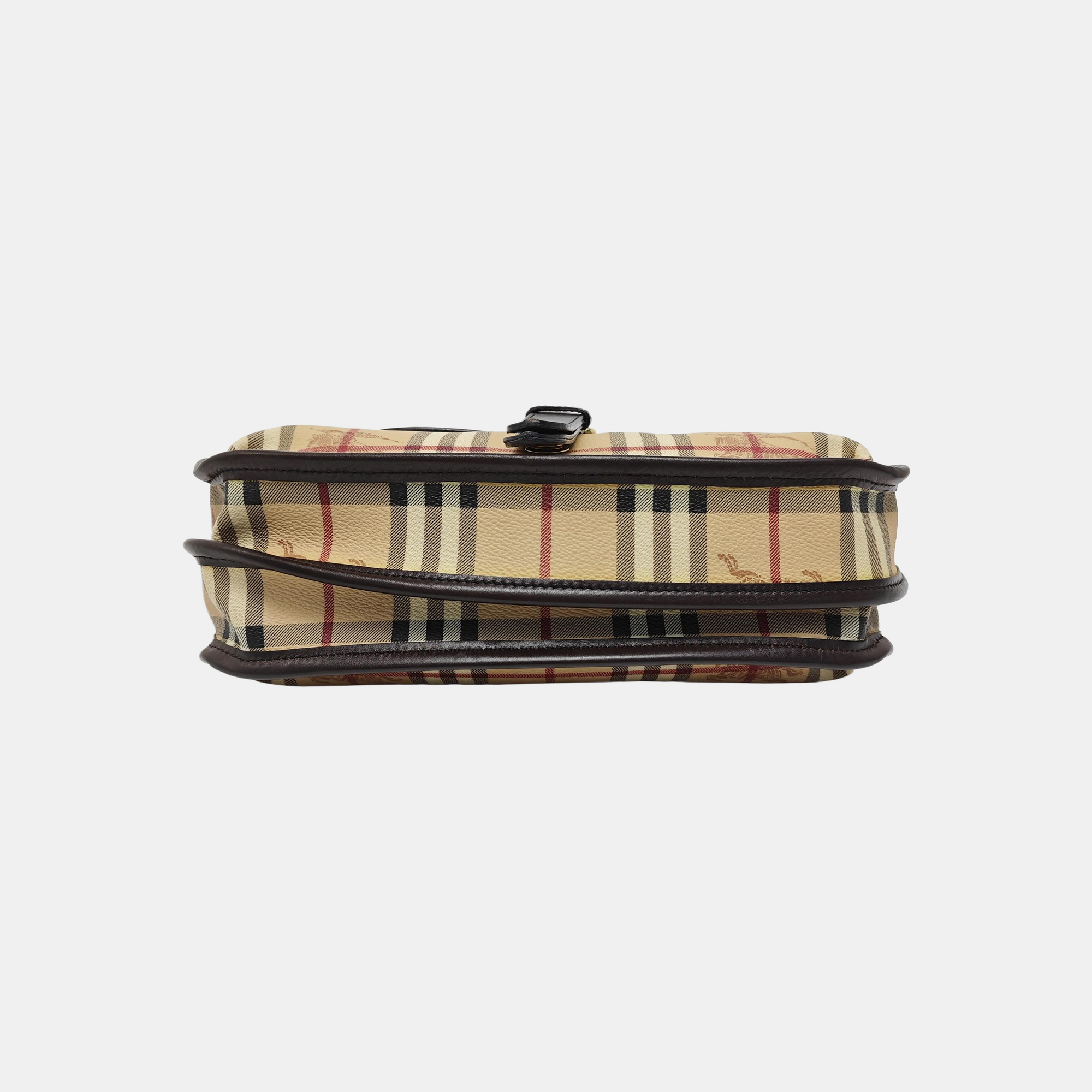 Coated Canvas Shoulder Bag Beige