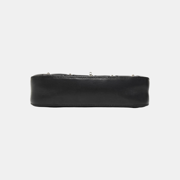 Quilted Lambskin Shoulder Bag Black