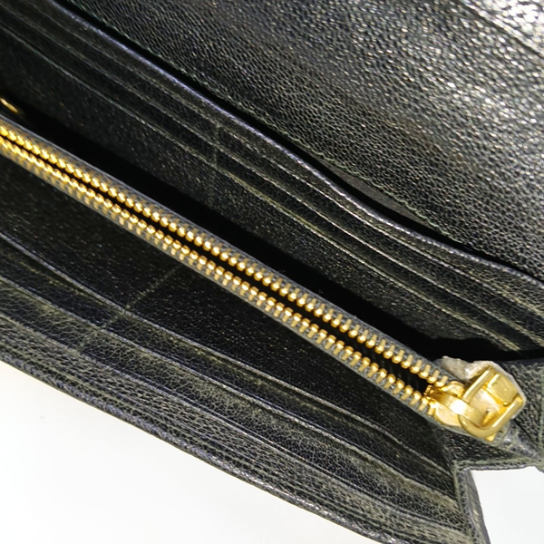 Calfskin Black Wallet