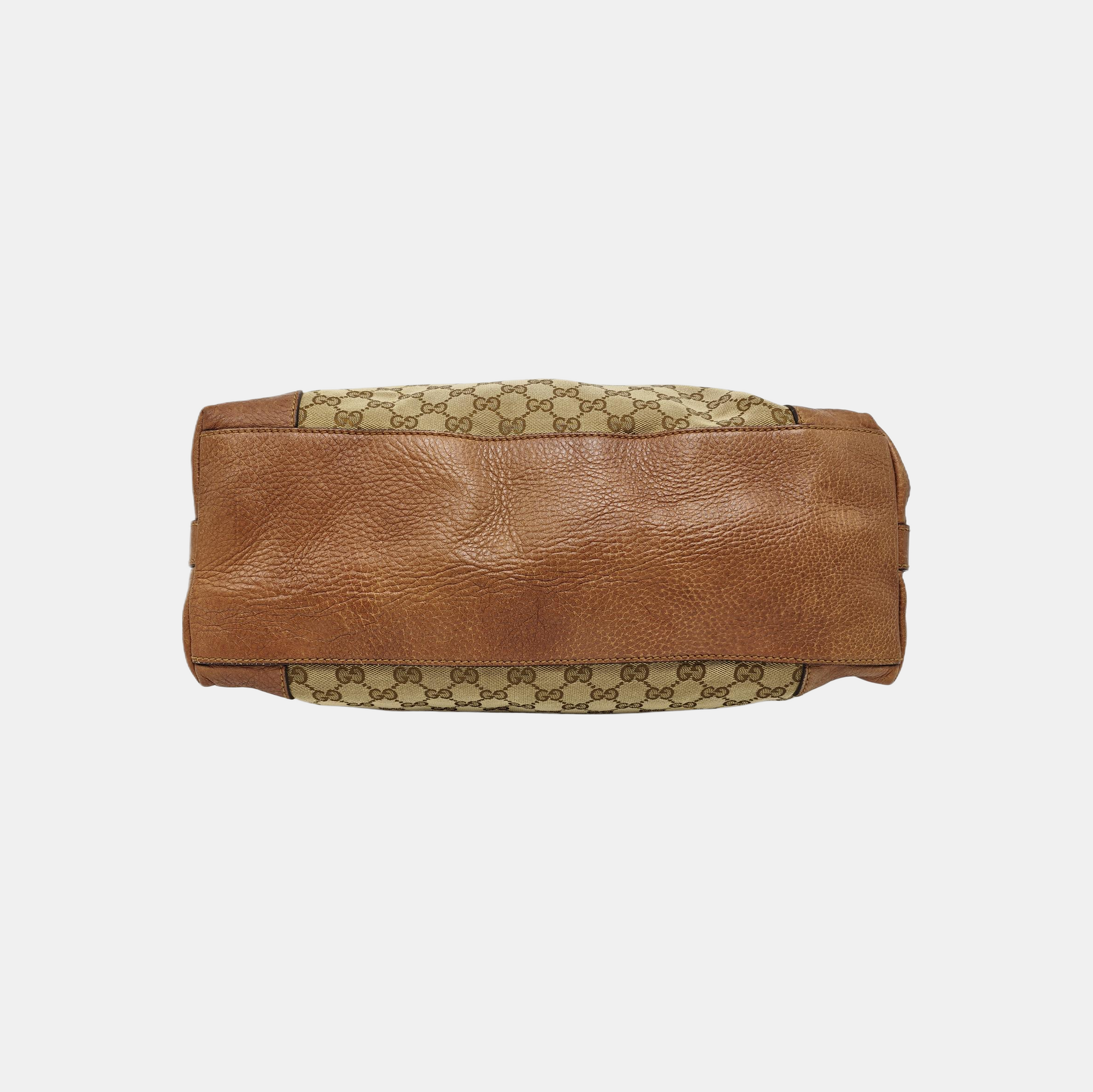 Monogram Canvas Shoulder Bag Beige