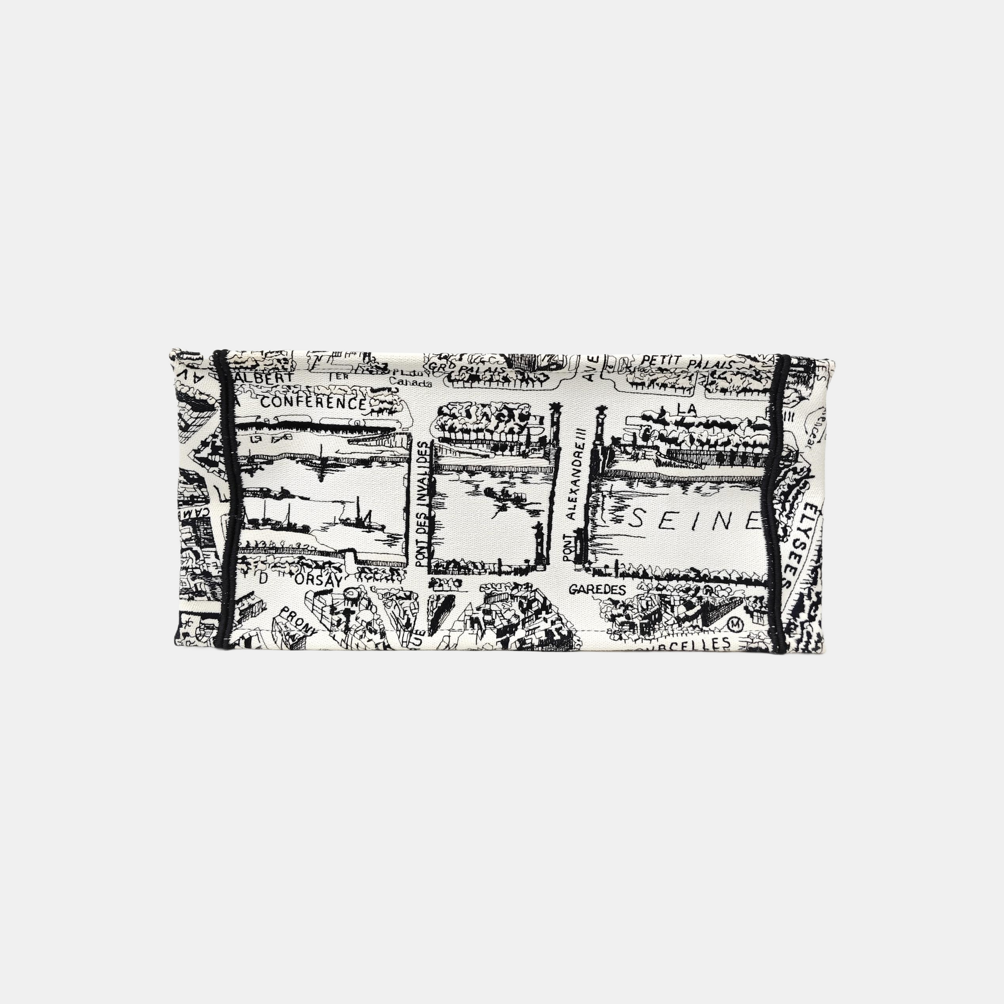 Book Tote Medium Canvas White
