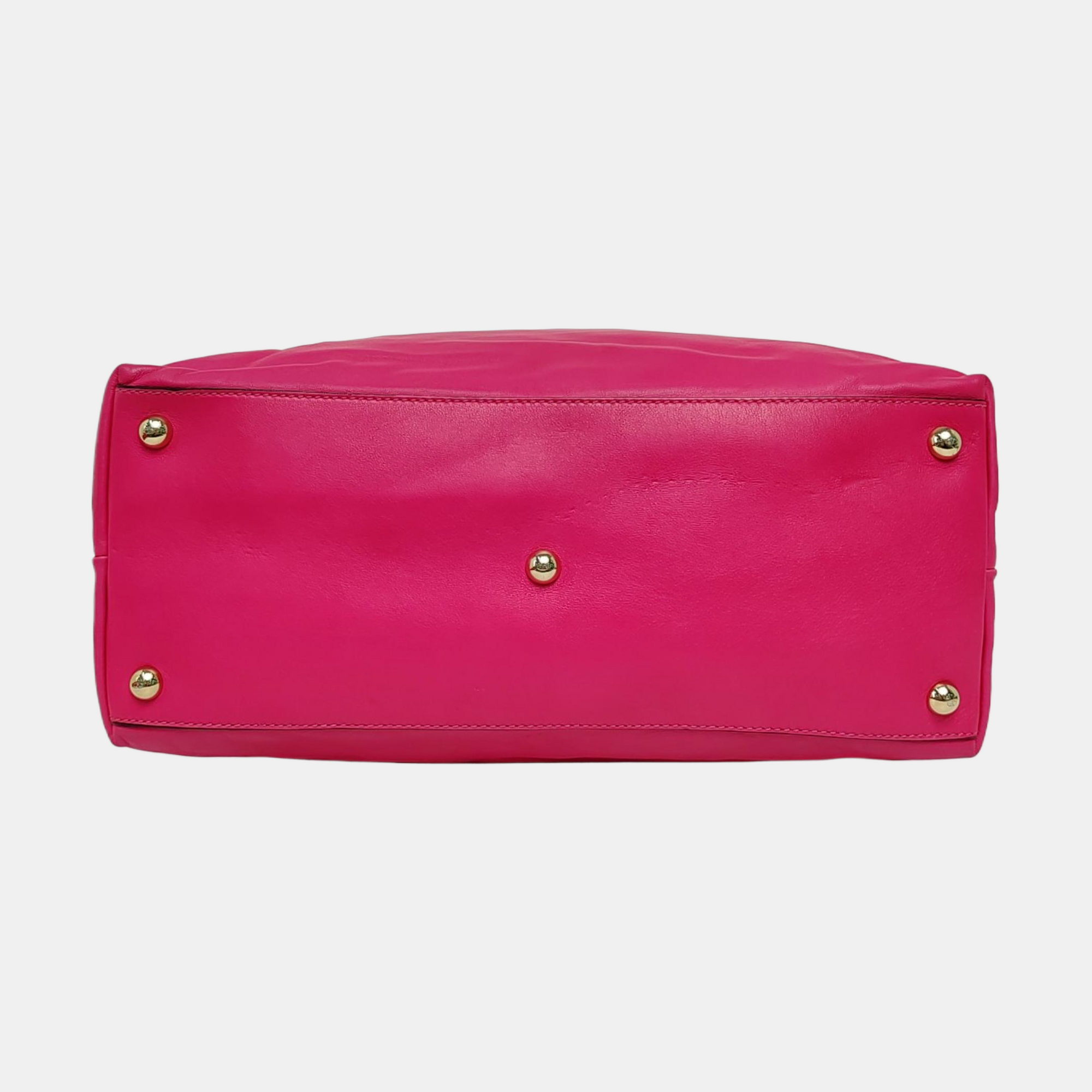 Calfskin Shoulder Bag Pink