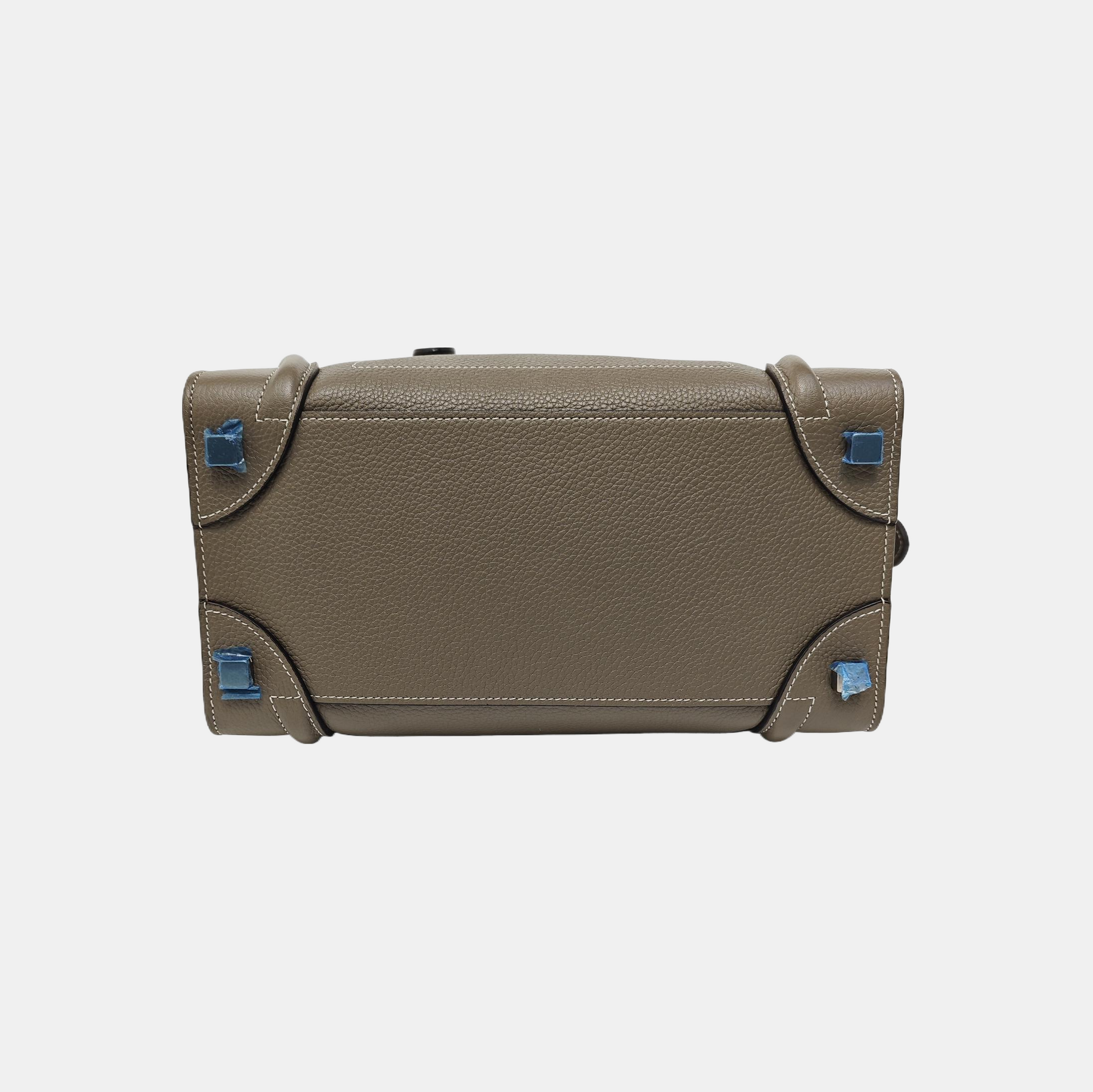 LUGGAGE Quilted Calfskin Gray