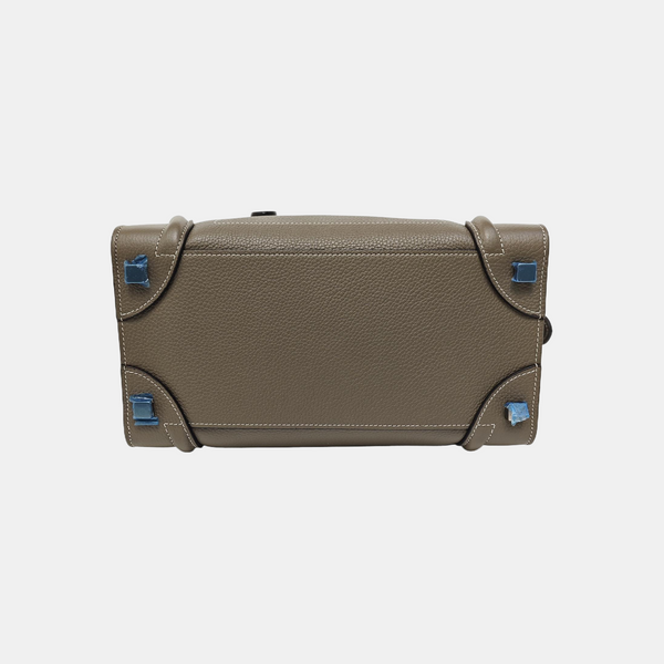 LUGGAGE Quilted Calfskin Gray