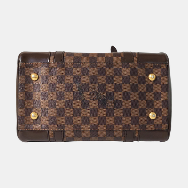 BERKELEY Damier Ebene Coated Canvas Brown