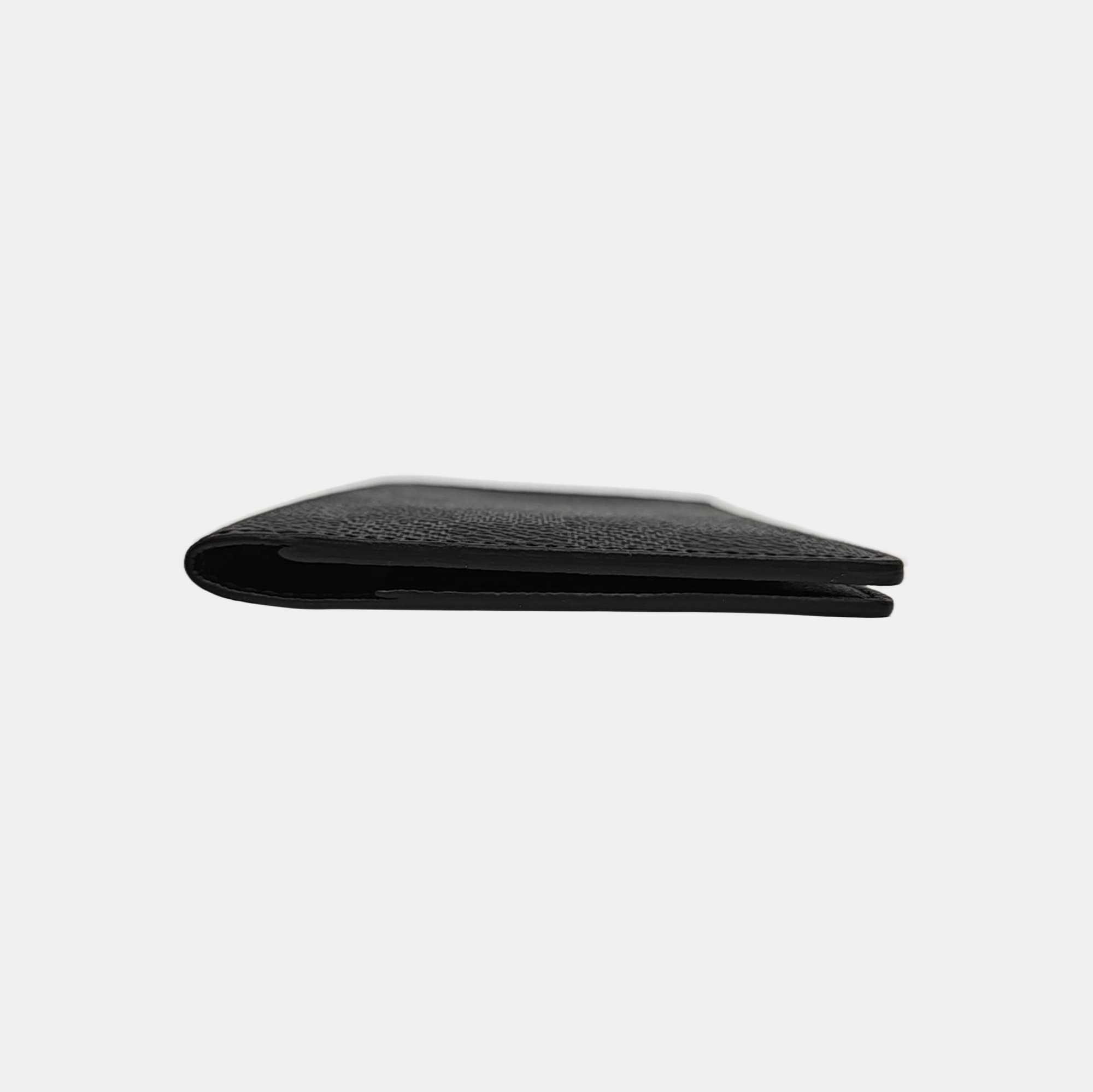 SMART Damier Graphite Coated Canvas Gray Card Holder