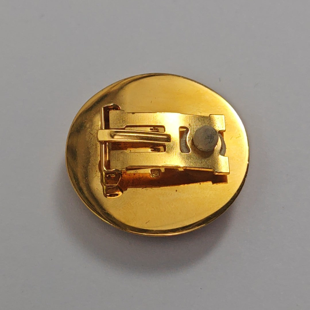 Metal Gold Clip On Earrings