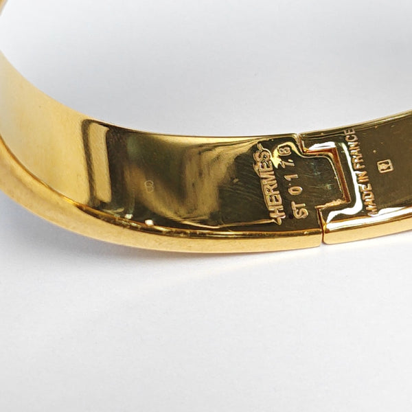 Clic H Metal Gold Bangle