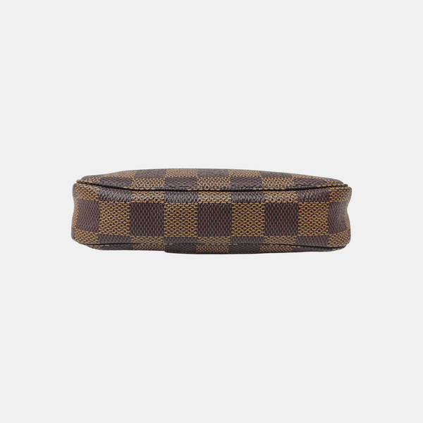 ACCESSOIRES Mini Damier Ebene Coated Canvas Brown
