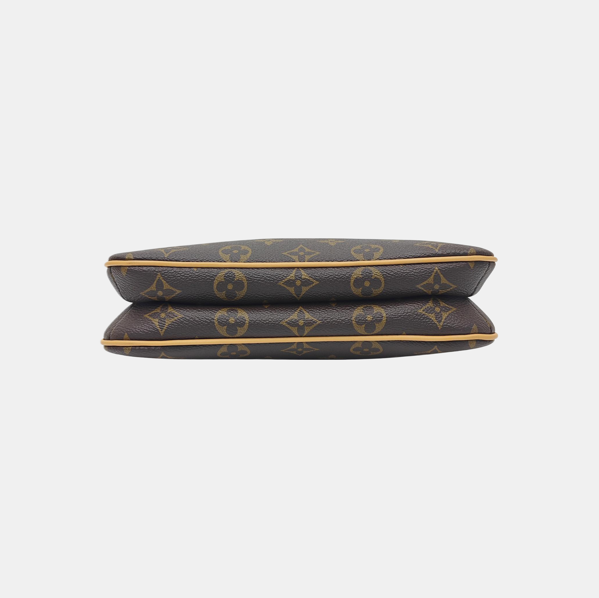 LIV POCHETTE Monogram Coated Canvas Brown