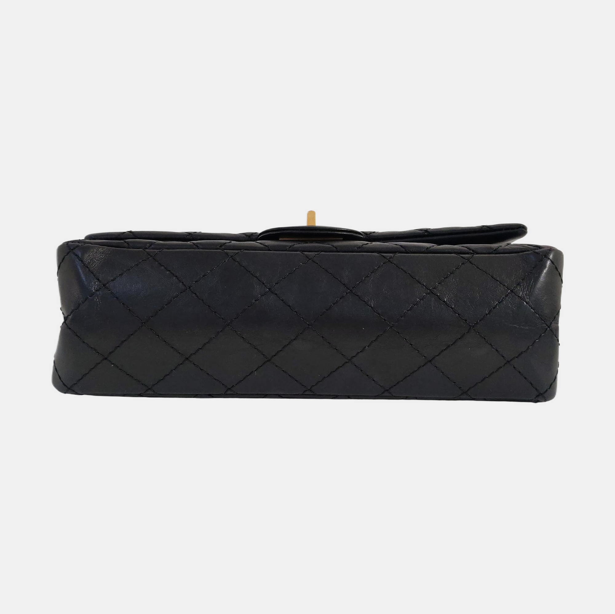 2.55 225 (small) Quilted Calfskin Black