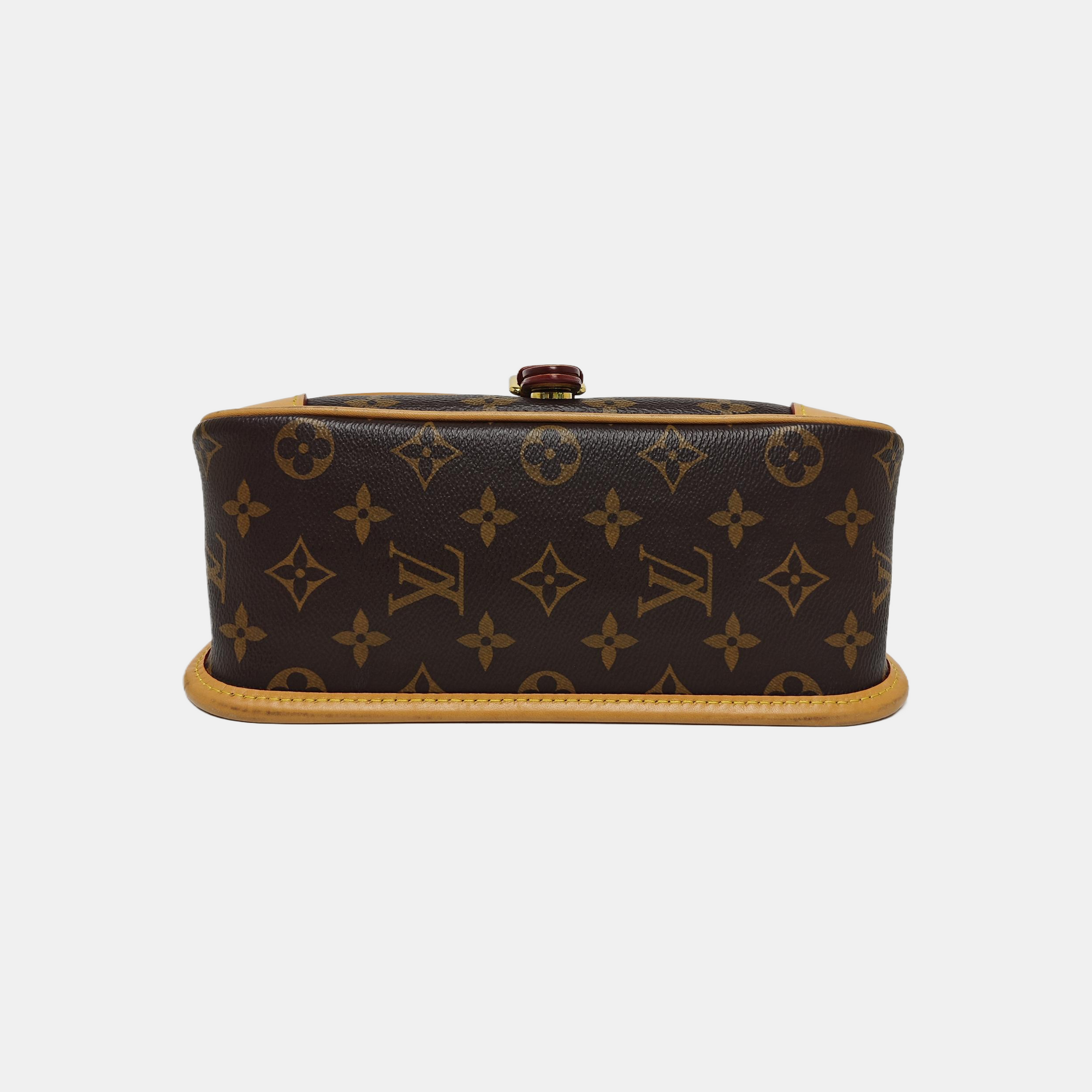 DIANE Monogram Coated Canvas Brown