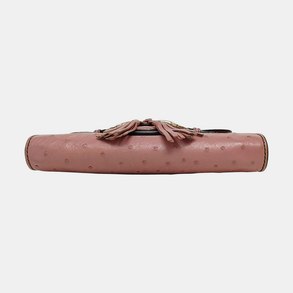 Emily Chain Ostrich Pink