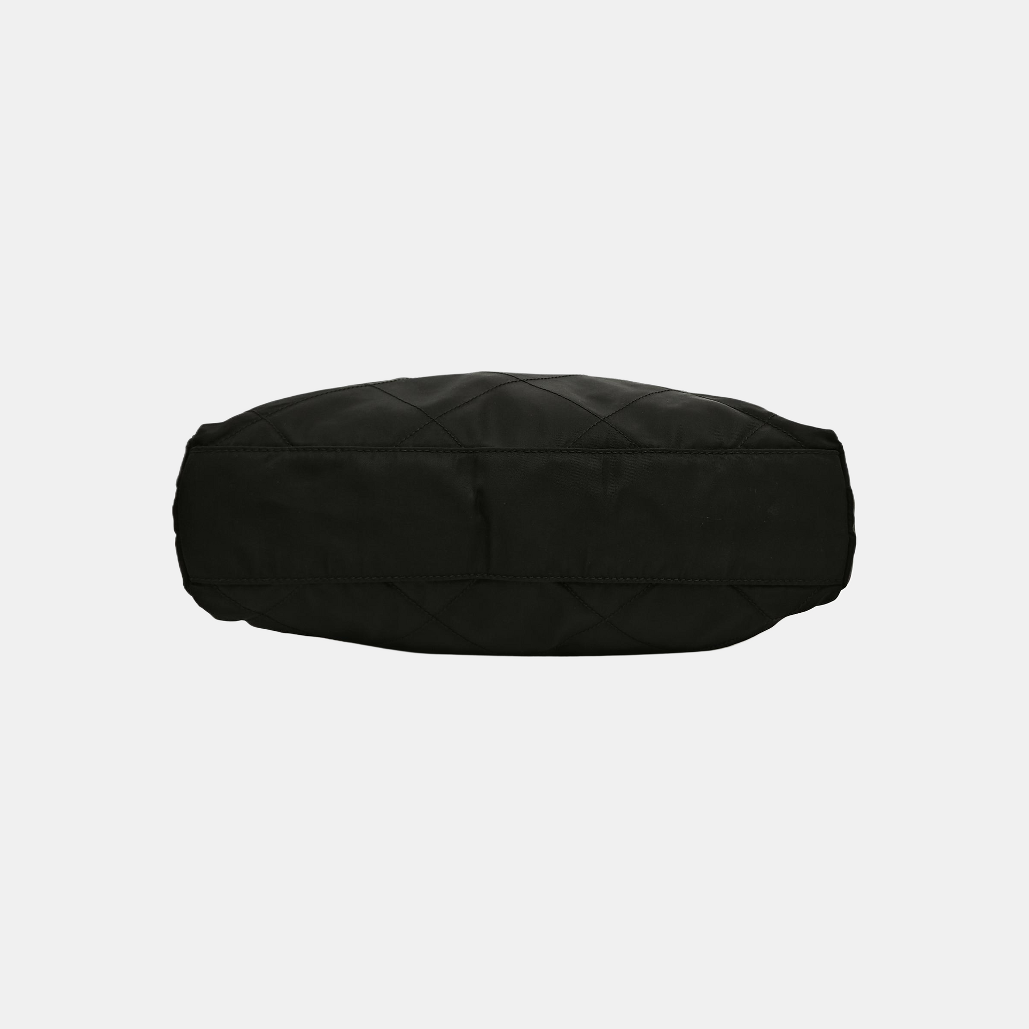Nylon Quilted Nylon Black