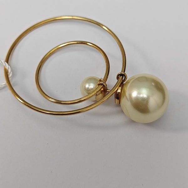 Dior Tribales Metal White Stud Earrings