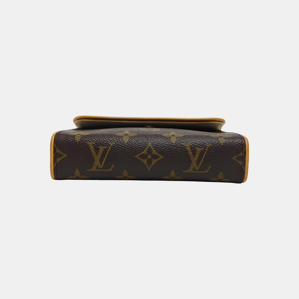 FLORENTINE Monogram Coated Canvas Brown