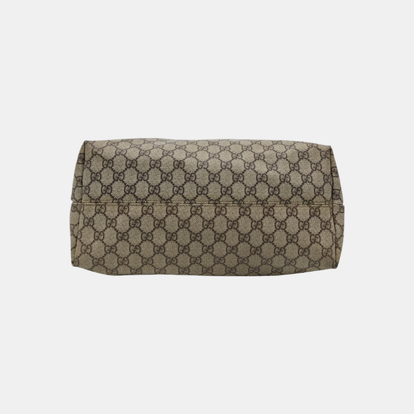 Monogram Coated Canvas Tote Bag Black