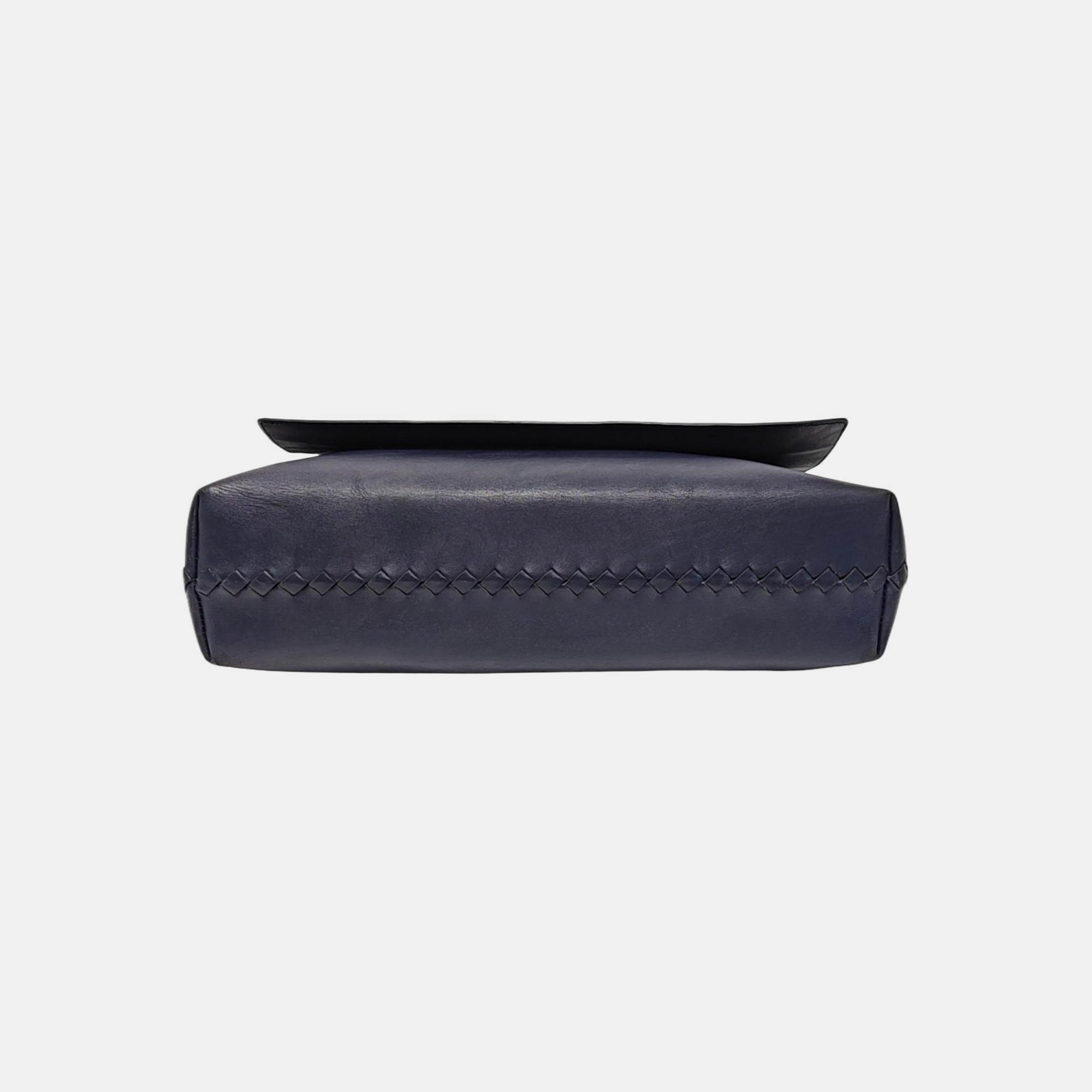 Calfskin Shoulder Bag Blue