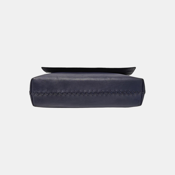Calfskin Shoulder Bag Blue