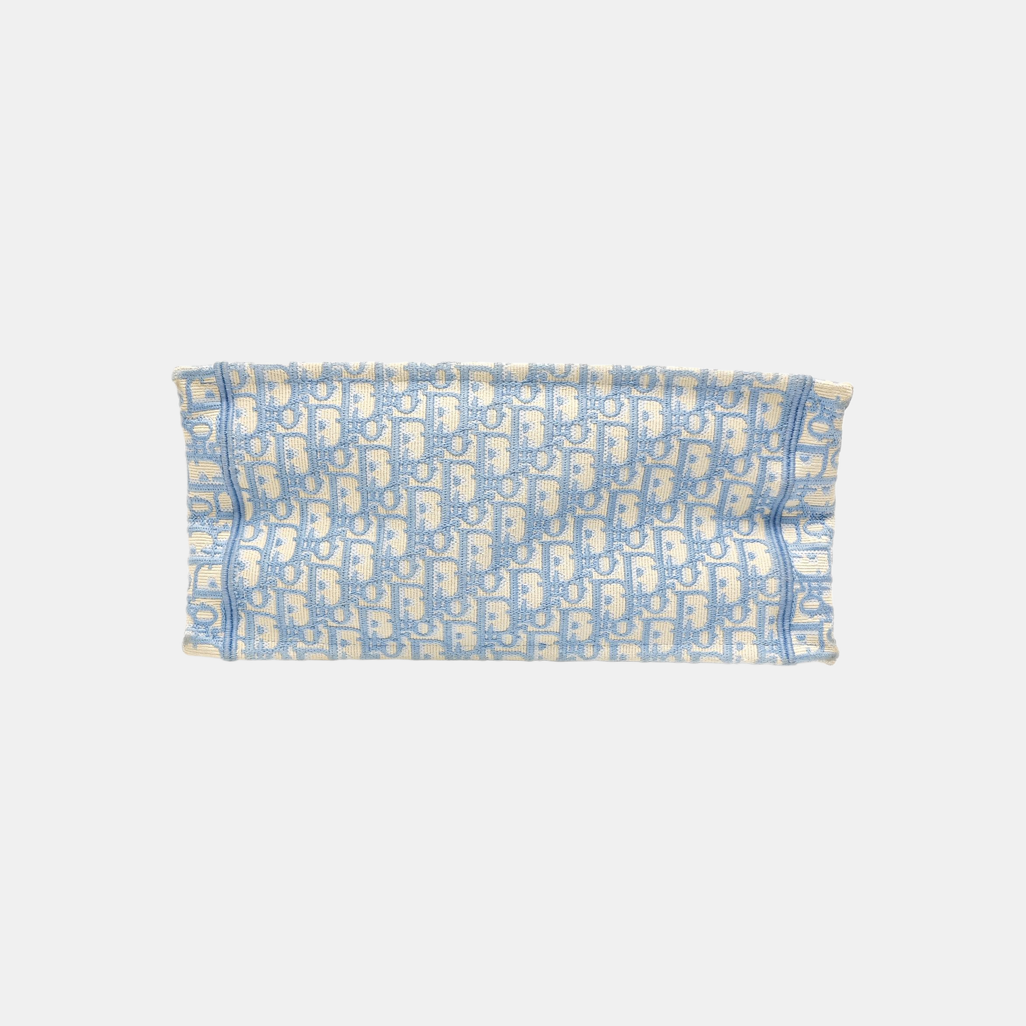 Book Tote Medium Oblique Canvas Blue