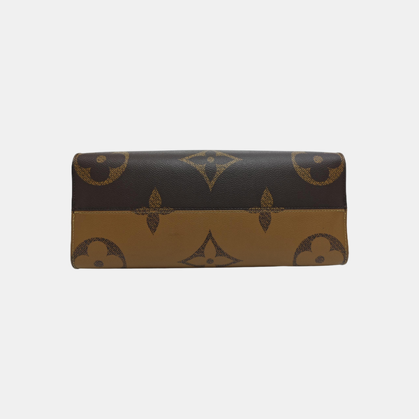 ONTHEGO MM Monogram Coated Canvas Brown
