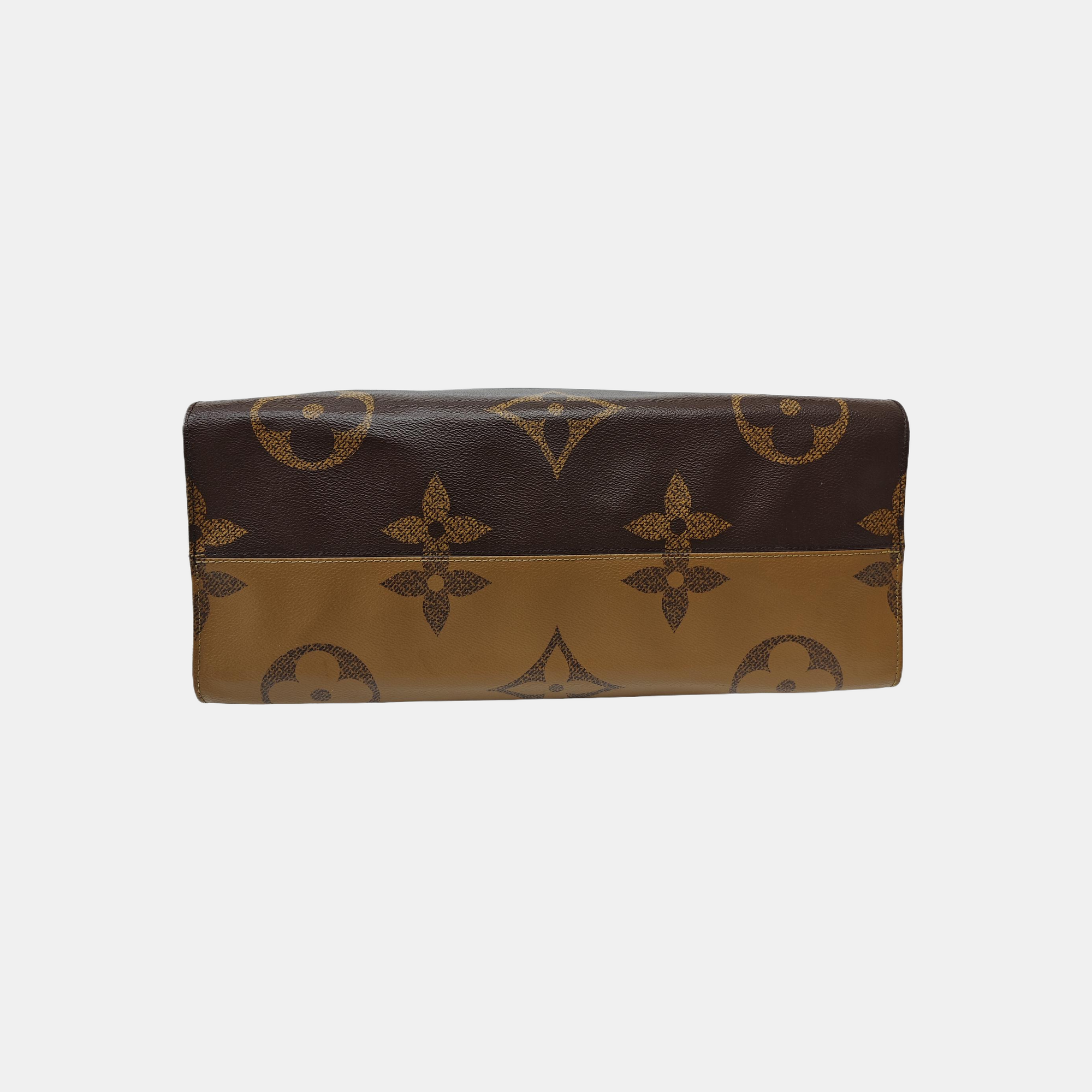 ONTHEGO GM Monogram Coated Canvas Brown