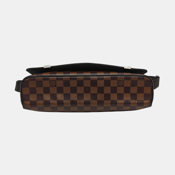 DISTRICT MM Damier Ebene Coated Canvas Brown