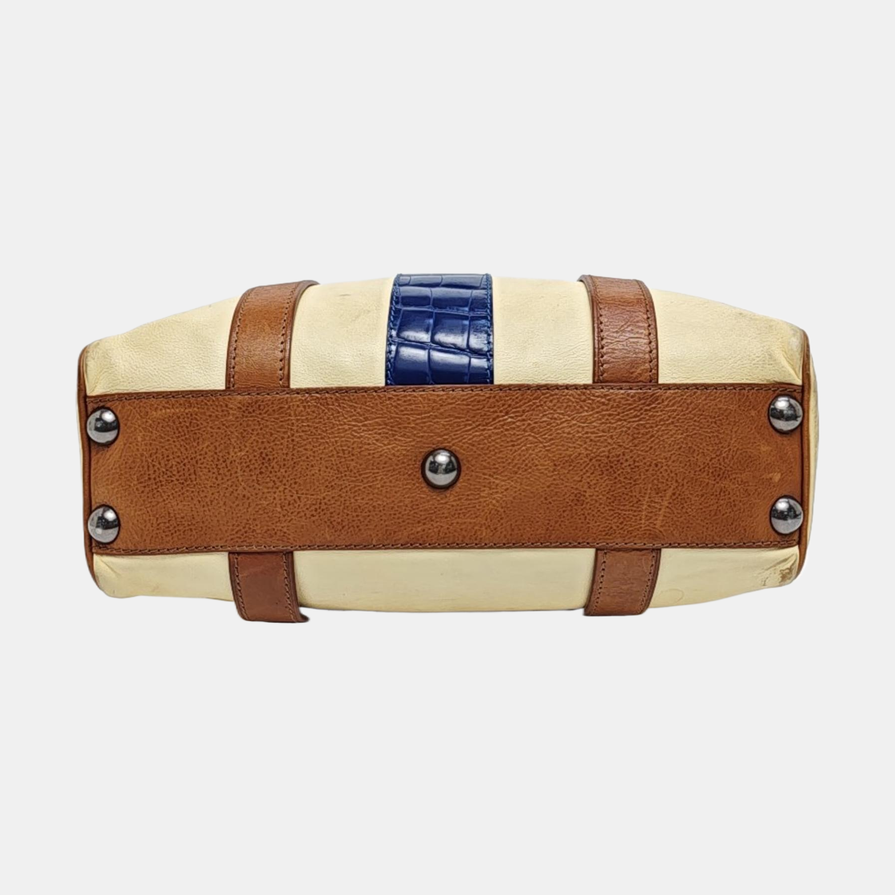 Calfskin Top Handle Bag Beige