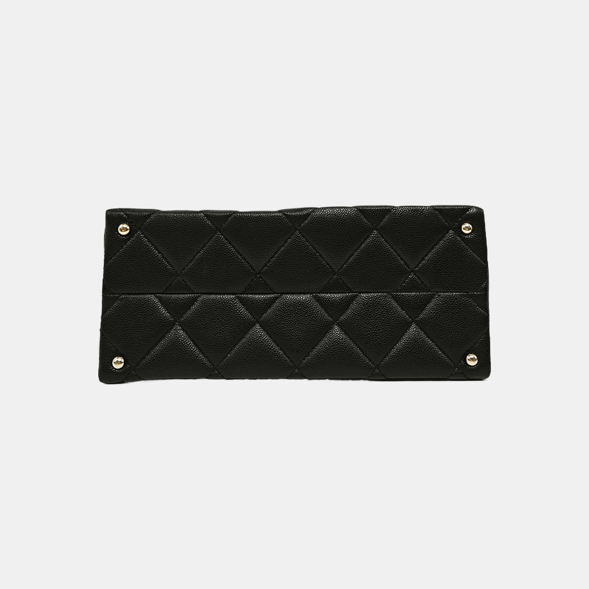 CLASSIC FLAP Quilted Grained Calfskin Black