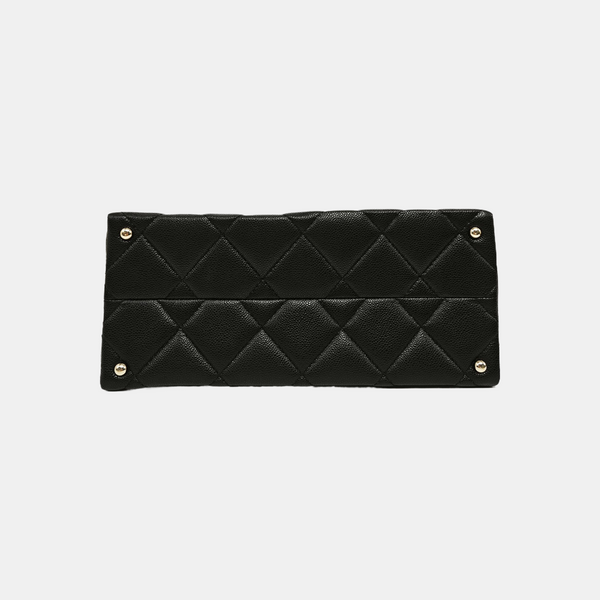 CLASSIC FLAP Quilted Grained Calfskin Black