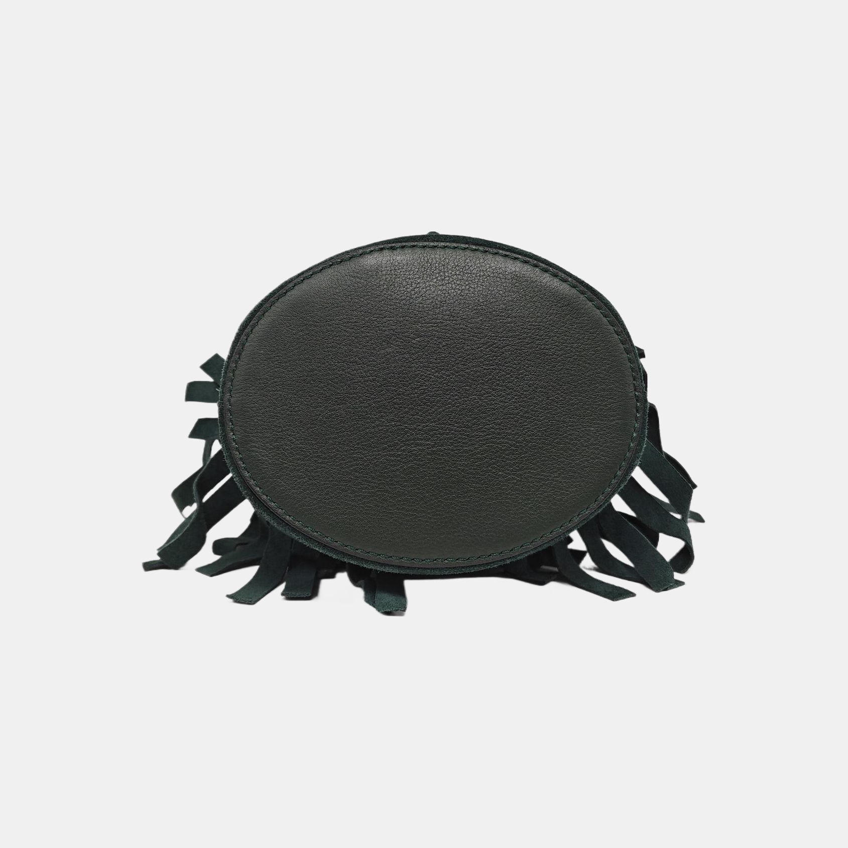 Suede Fringe Mini Suede Green