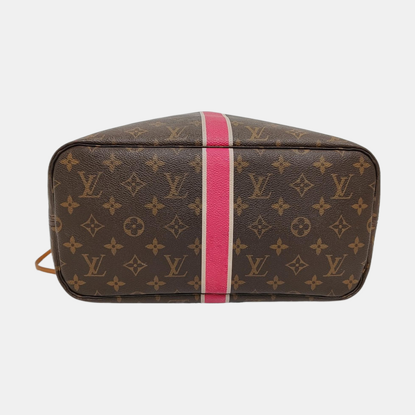 NEVERFULL MM Monogram Coated Canvas Brown